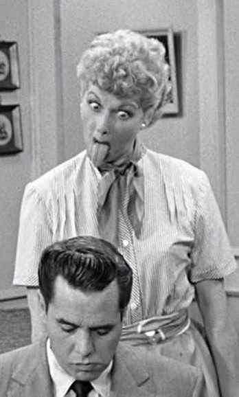 Lucy Ball expressing herself clearly