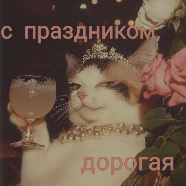с праздником, дорогая