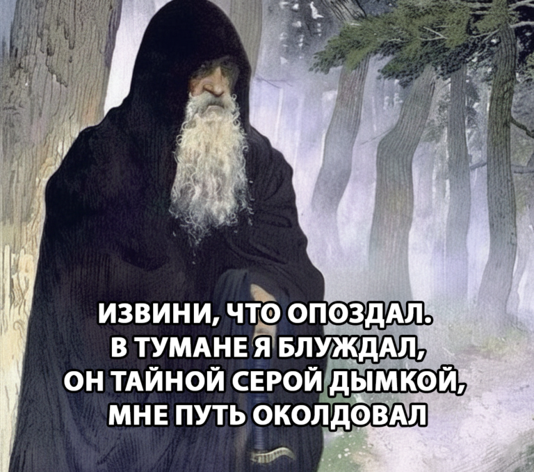 извини что опоздал