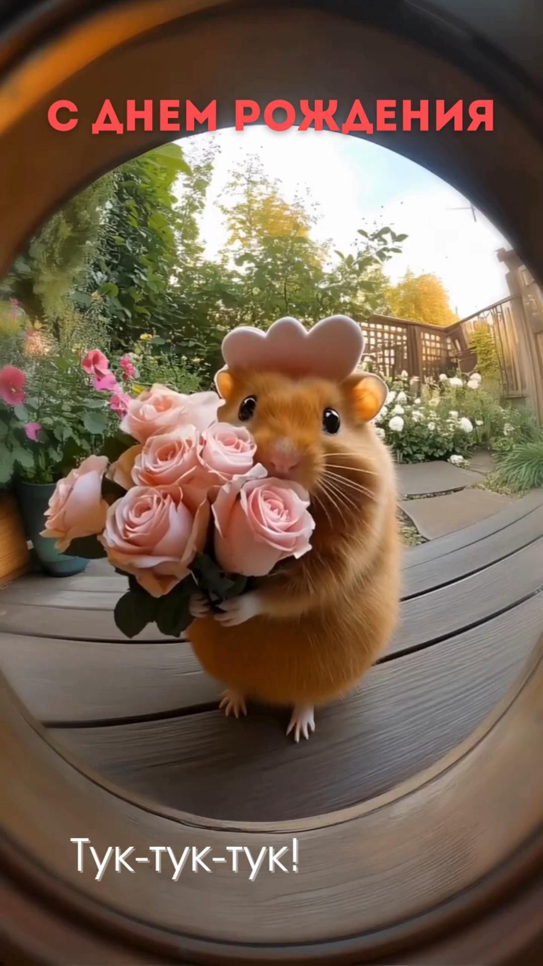 Милая Гифка с Днем рождения 💐