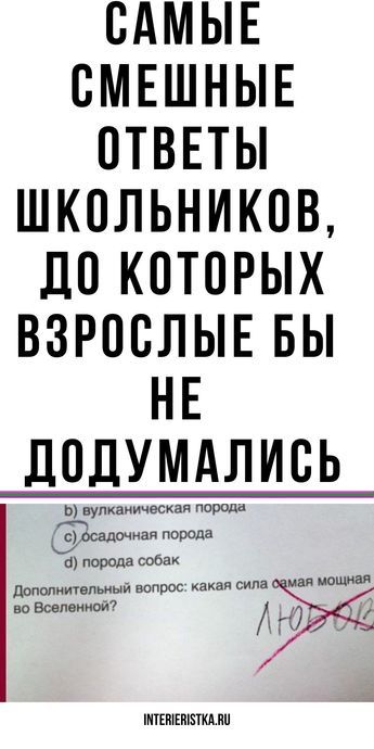 Садись, пять: смешные ответы школьников, до которых взрослые бы не додумались