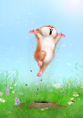 Иллюстрация Радость Хомы в стиле классика | Illustrators.ru