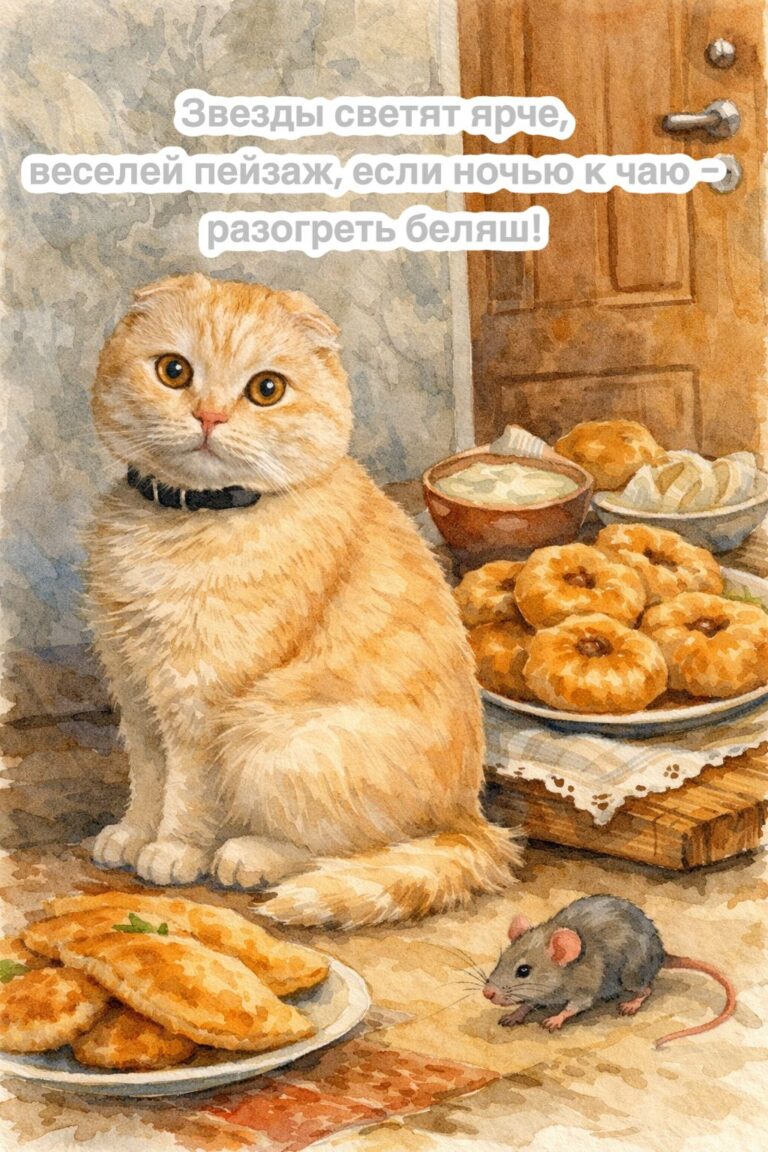 Открытка прикол с котом