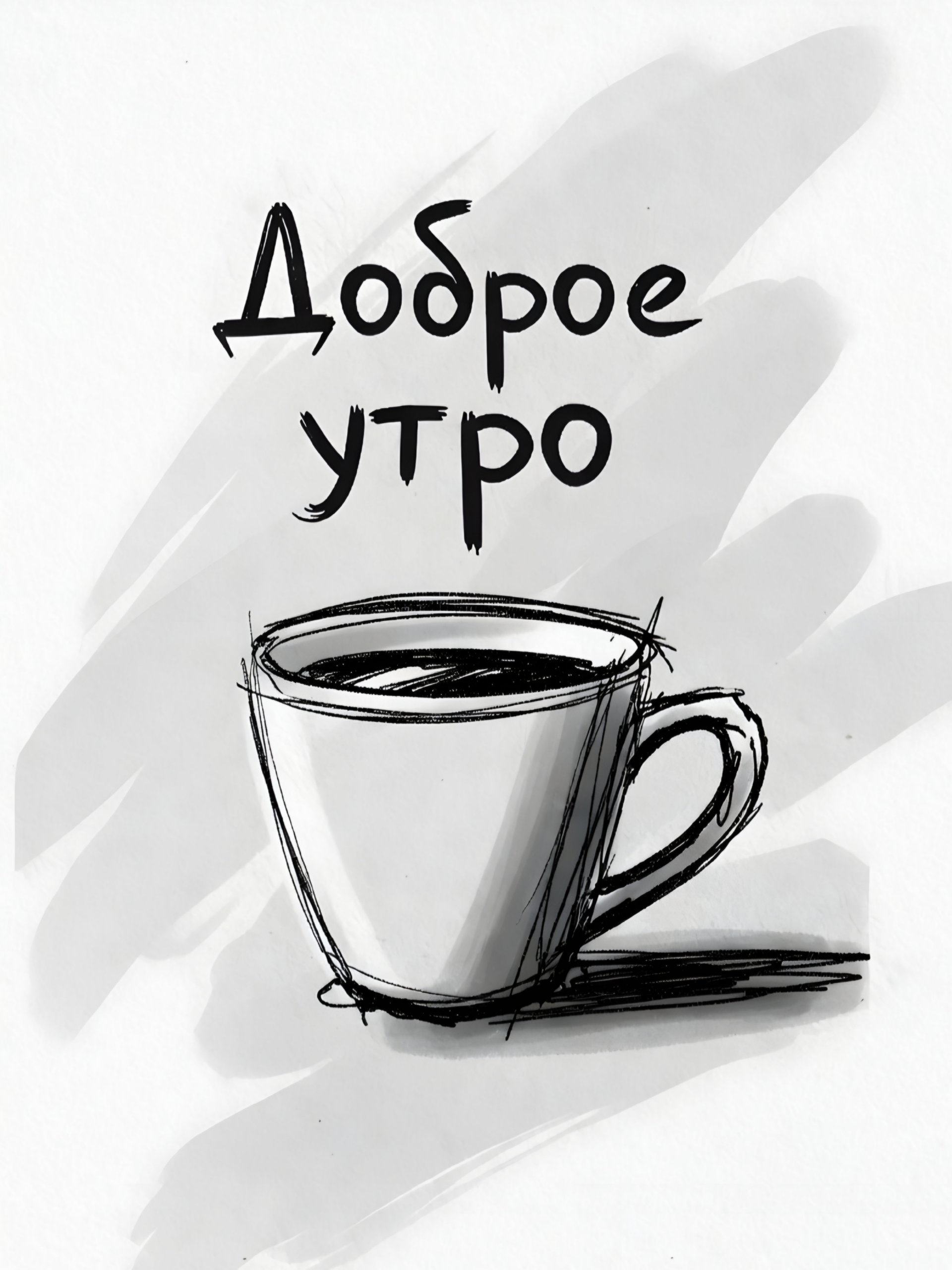 доброе утро.чашка кофе