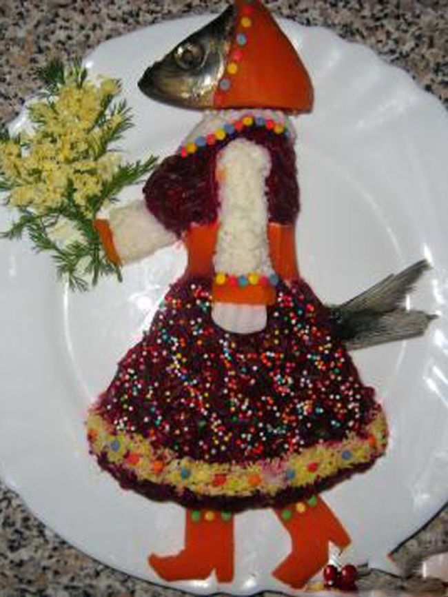 15 способов оригинально украсить салат \