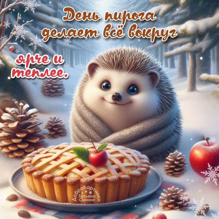Ёжик и день пирога!