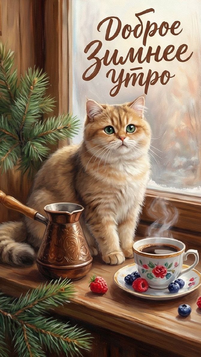 Доброе зимнее утречко ☕