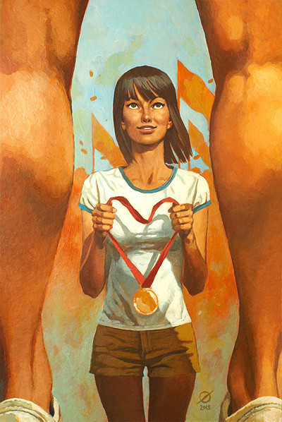 Иллюстрация Мой чемпион в стиле 2d, мода и красота, плакат | Illustrators.ru