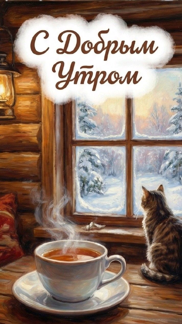 Утро чай котики