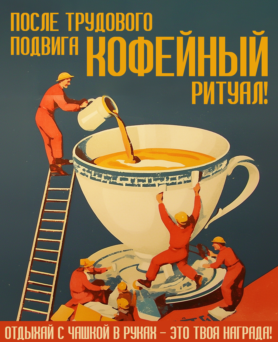 Плакат советский