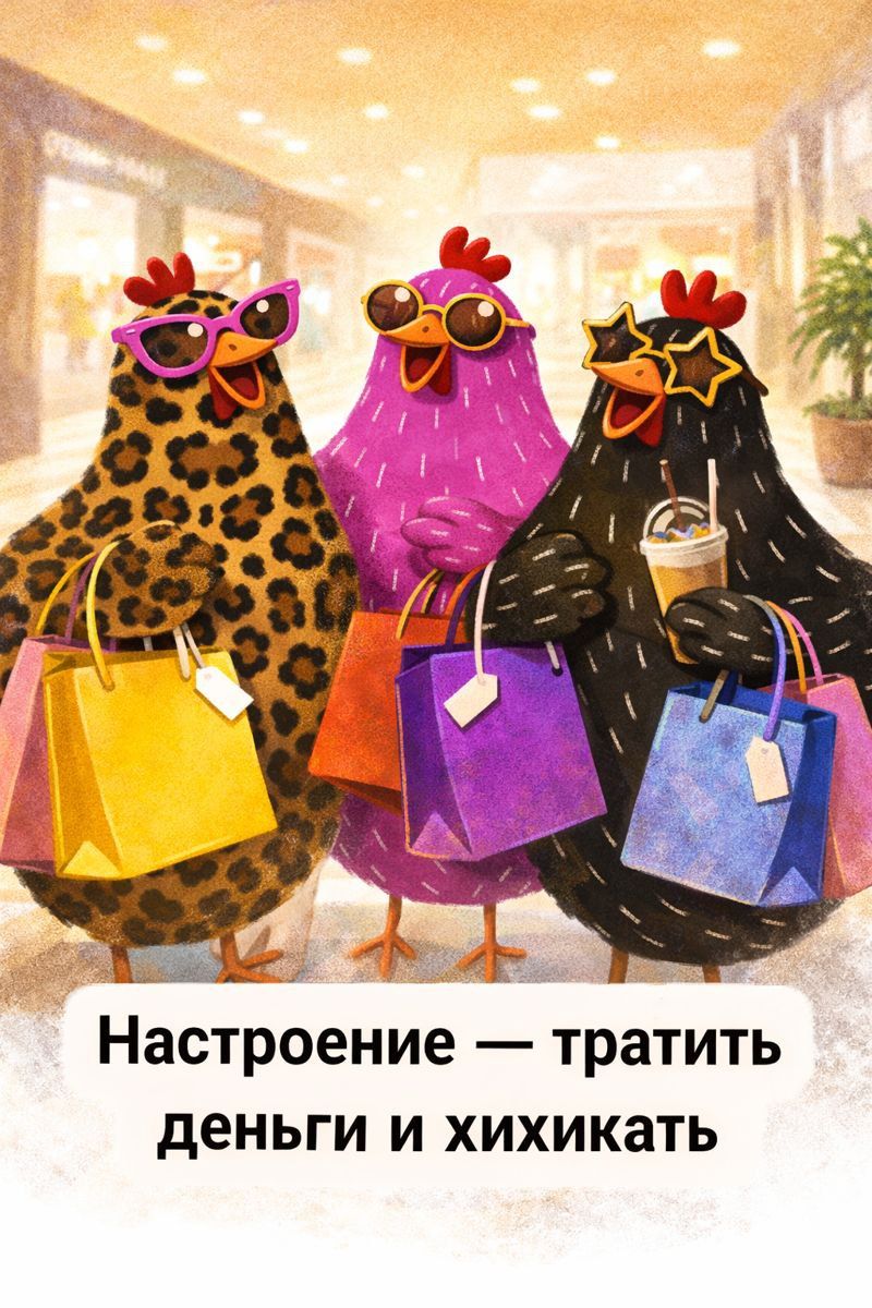 настроение тратить деньги на пряжу и хихикать