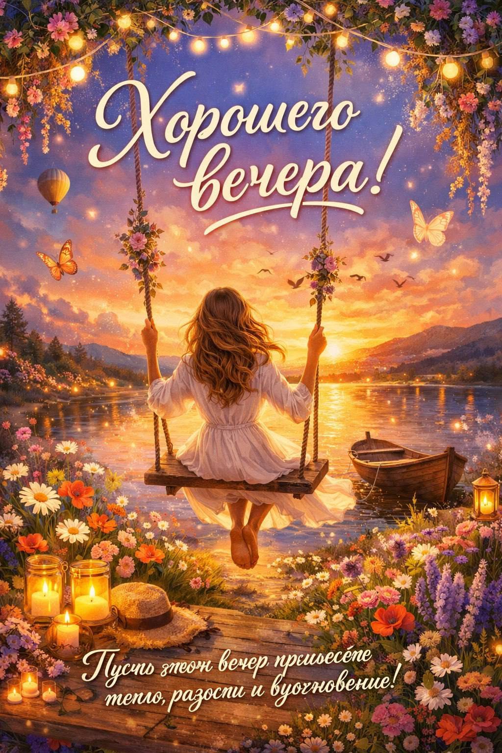 Пусть этот вечер принесет тепло, радость и вдохновение!