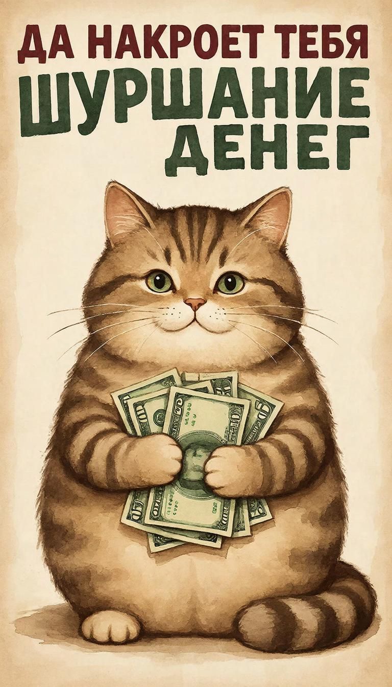 Да накроет тебя шуршание денег!