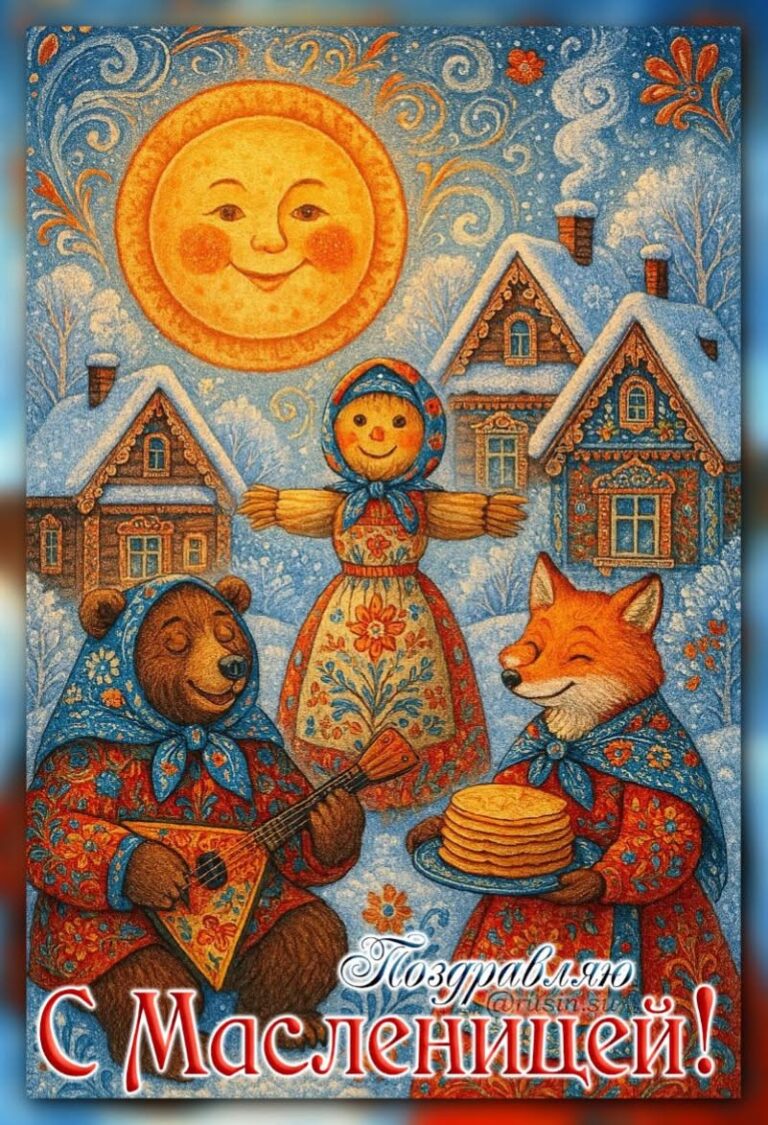 красивые открытки с масленицей