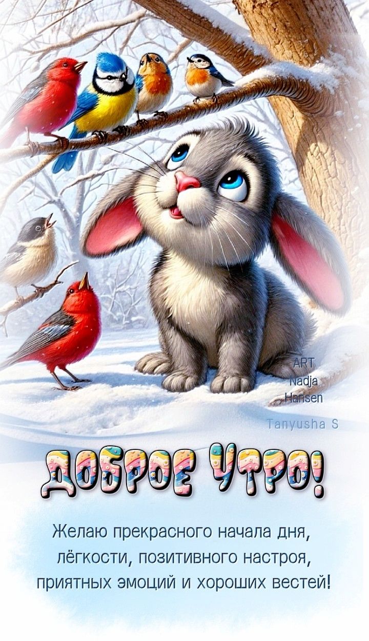 ДОБРОЕ УТРО!🌞❄️ART Nadja Hansen❤️🌷