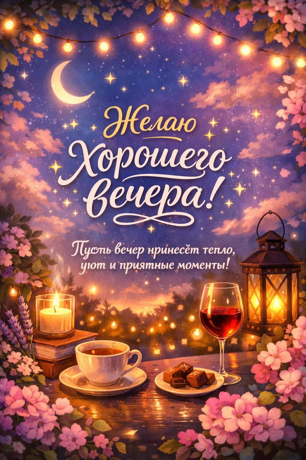 Пусть вечер принесет тепло, уют и приятные моменты!❤️