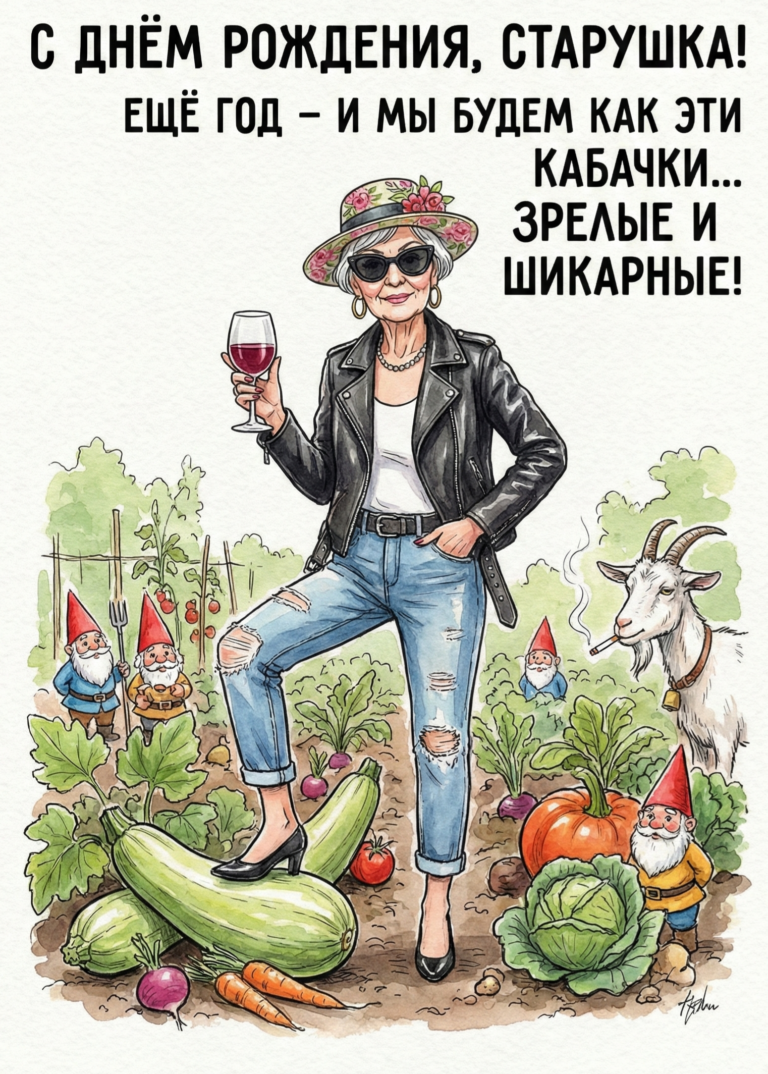 с днём рождения, старушка!