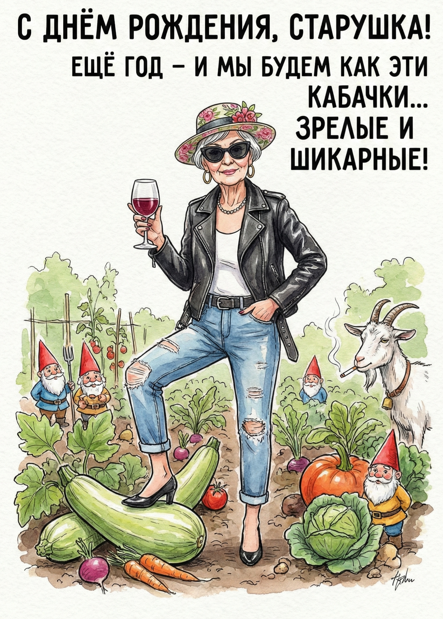 с днём рождения, старушка!