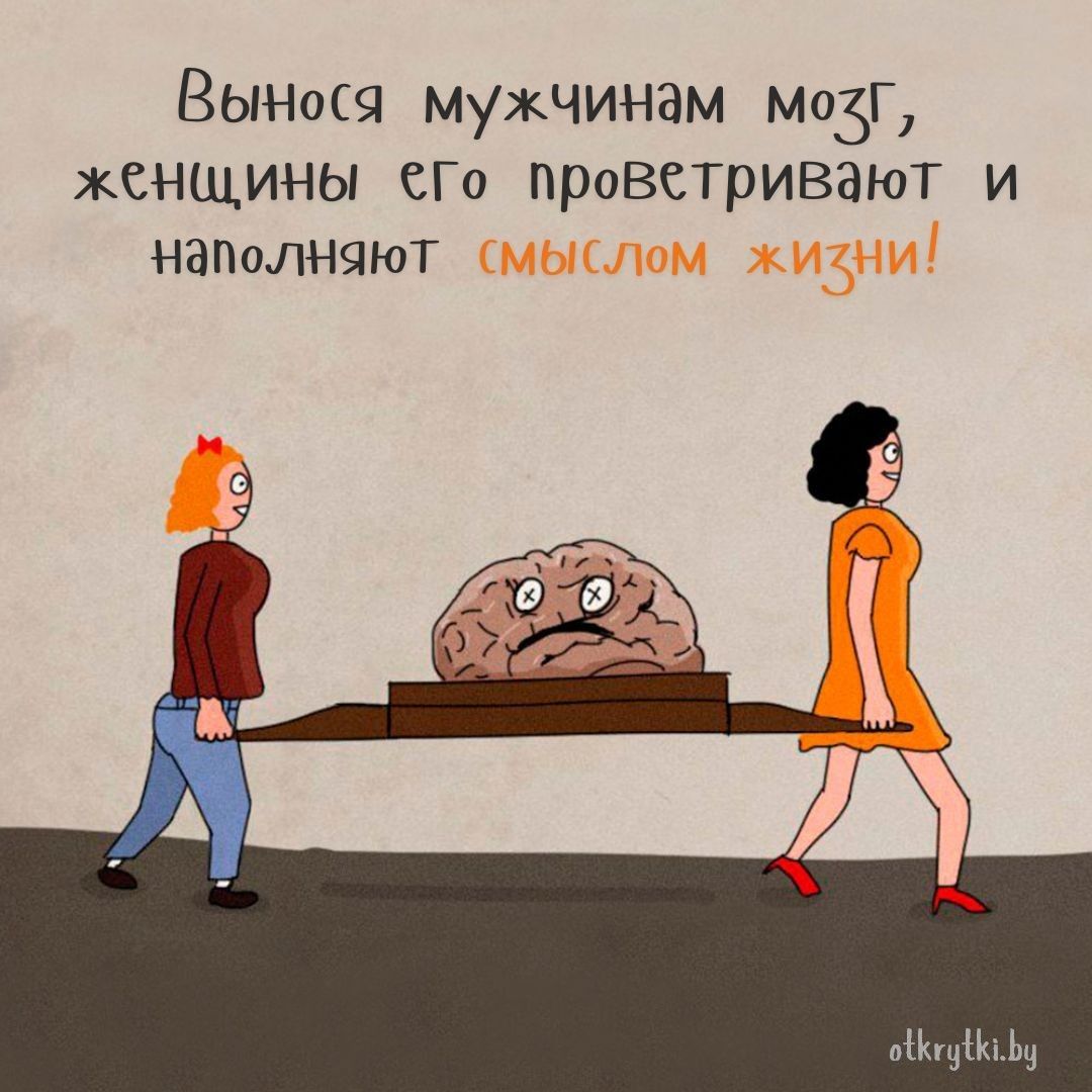 Забавные картинки с веселыми надписями ПРО МОЗГ с юмором