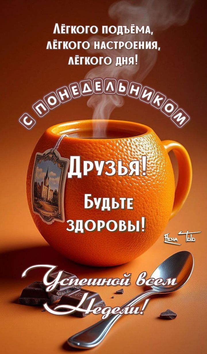 💥☕🍊С ПОНЕДЕЛЬНИКОМ, ДРУЗЬЯ! УСПЕШНОЙ ВСЕМ НЕДЕЛИ!🍊☕🔥 25.08.2025