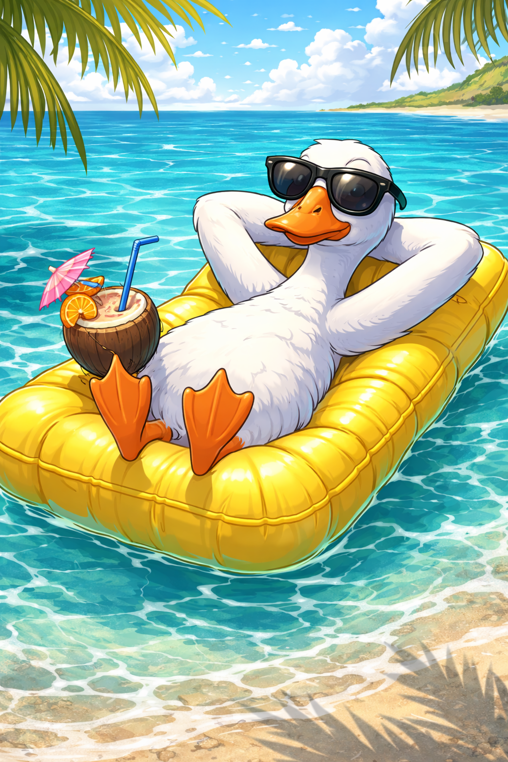 Гусь на море