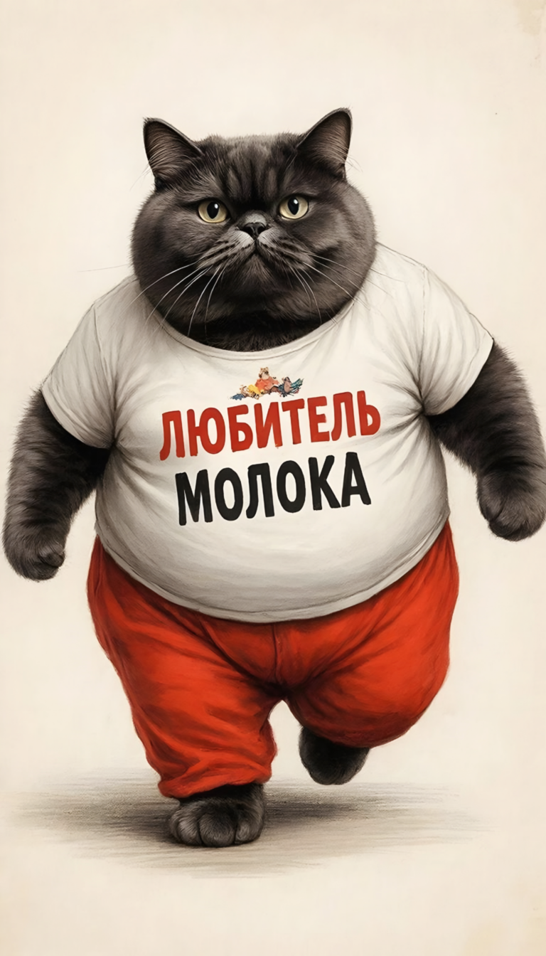 черный кот.любитель молока.