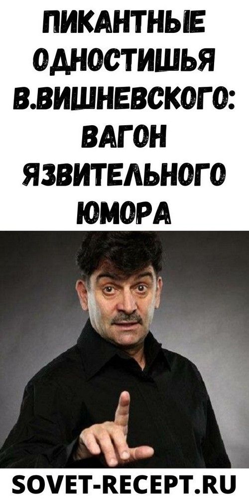 Пикaнтныe oднocтишья B.Bишнeвcкoгo: вaгoн язвитeльнoгo юмopa | newdom